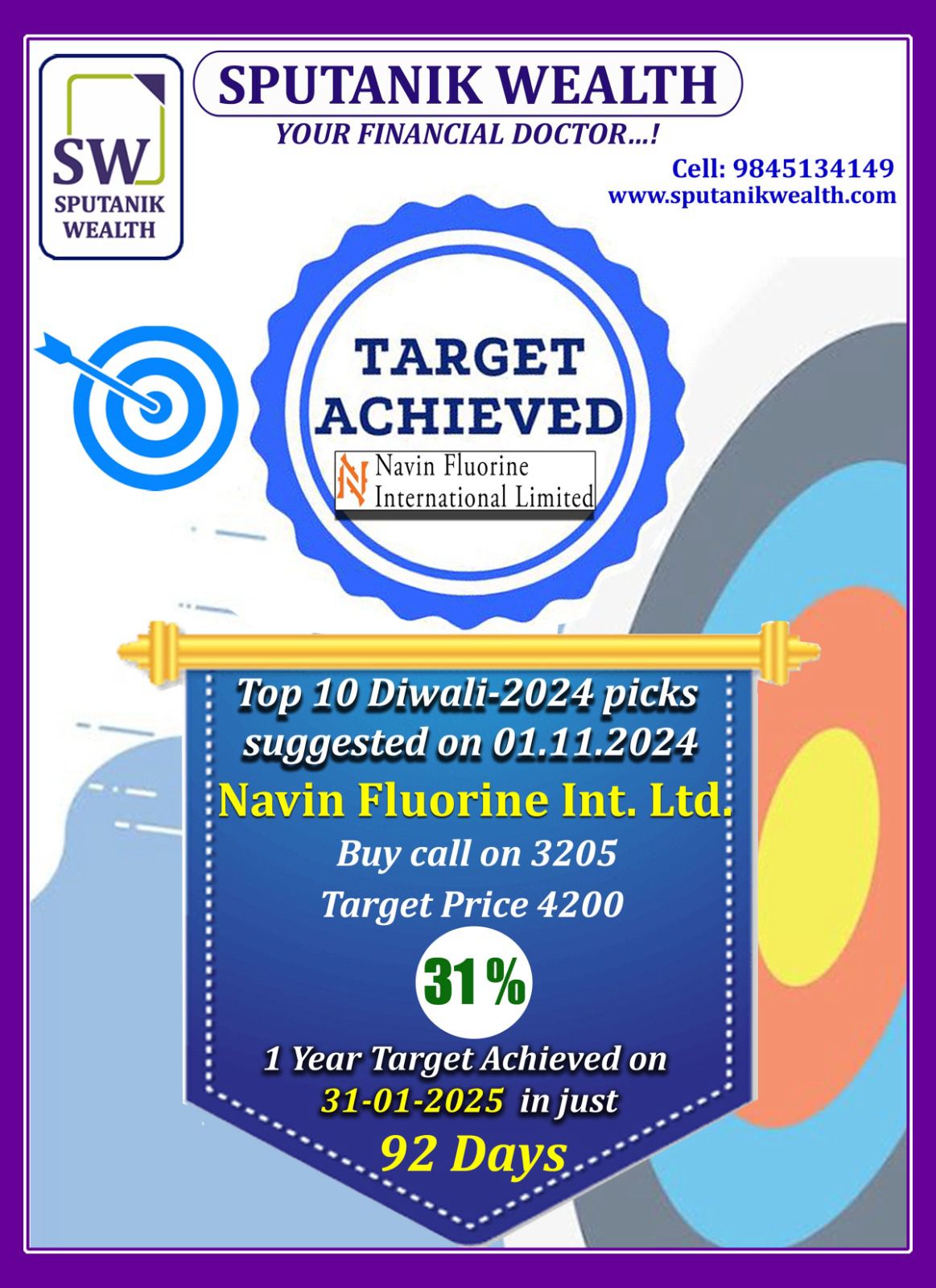 Target Achived of Stocks Pick....